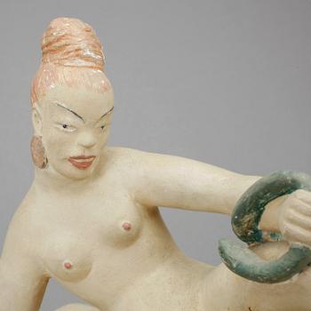 NILS FOUGSTEDT, skulptur, gips, signerad och daterad 1940.