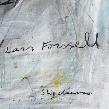 STIG CLAESSON, oil on canvas, signed. A portrait of the writer Lars Forsell.