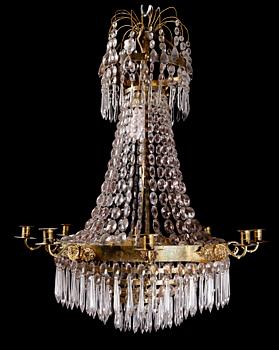 LJUSKRONA, empire, tidigt 1800-tal. H ca 85.