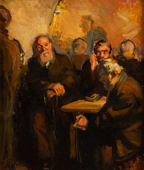 Alf Wallander, oil on canvas/paper-panel, signed.