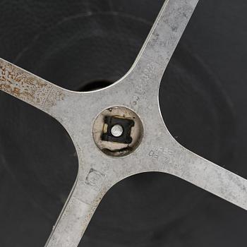 Arne Jacobsen, an "Egg" chair with ottoman, Fritz Hansen, Denmark, 2001.