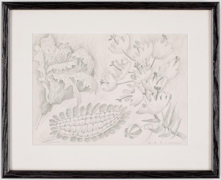 KARL AXEL PEHRSON, blyertsteckning, sign.