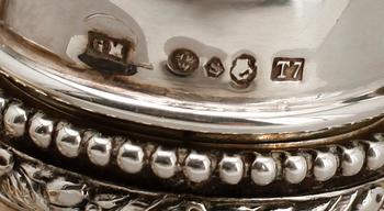 KRYDDUPPSATS, 6 del, silver, Gustaf Möllenborg, Stockholm 1921. Vikt ca 280 g.