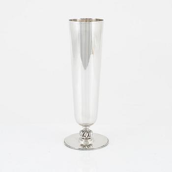A Swedish Sterling Silver Vase, mark of Atelier Borgila 1947.