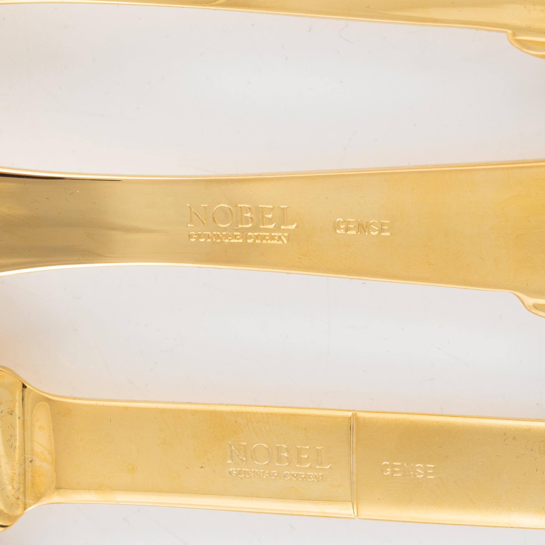 Gunnar Cyrén, bestickuppsättning, 28 delar, "Nobel", Gense.