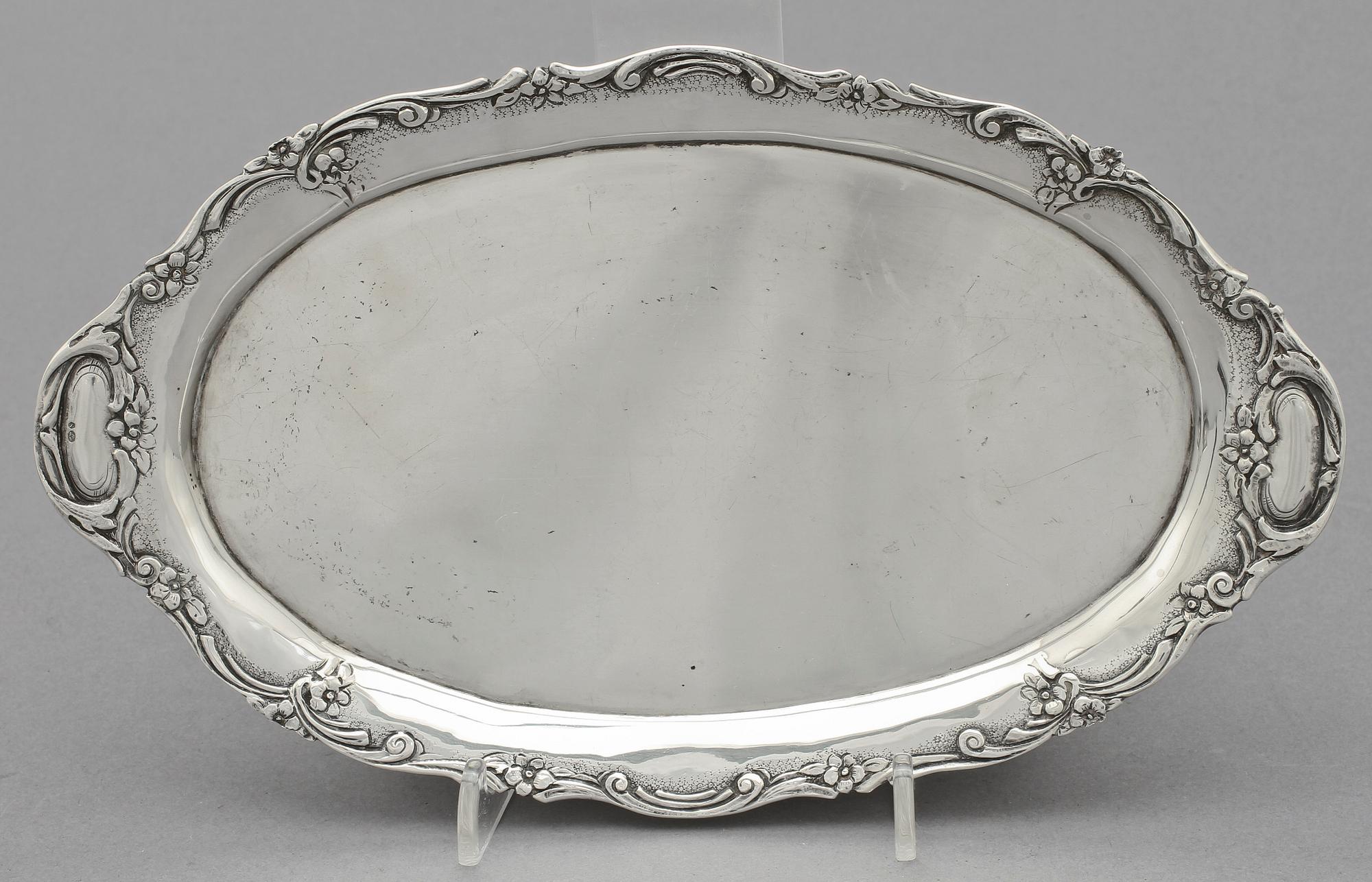 PARTI SILVER, 4 delar, silver, 1900-tal. Vikt 520 g.