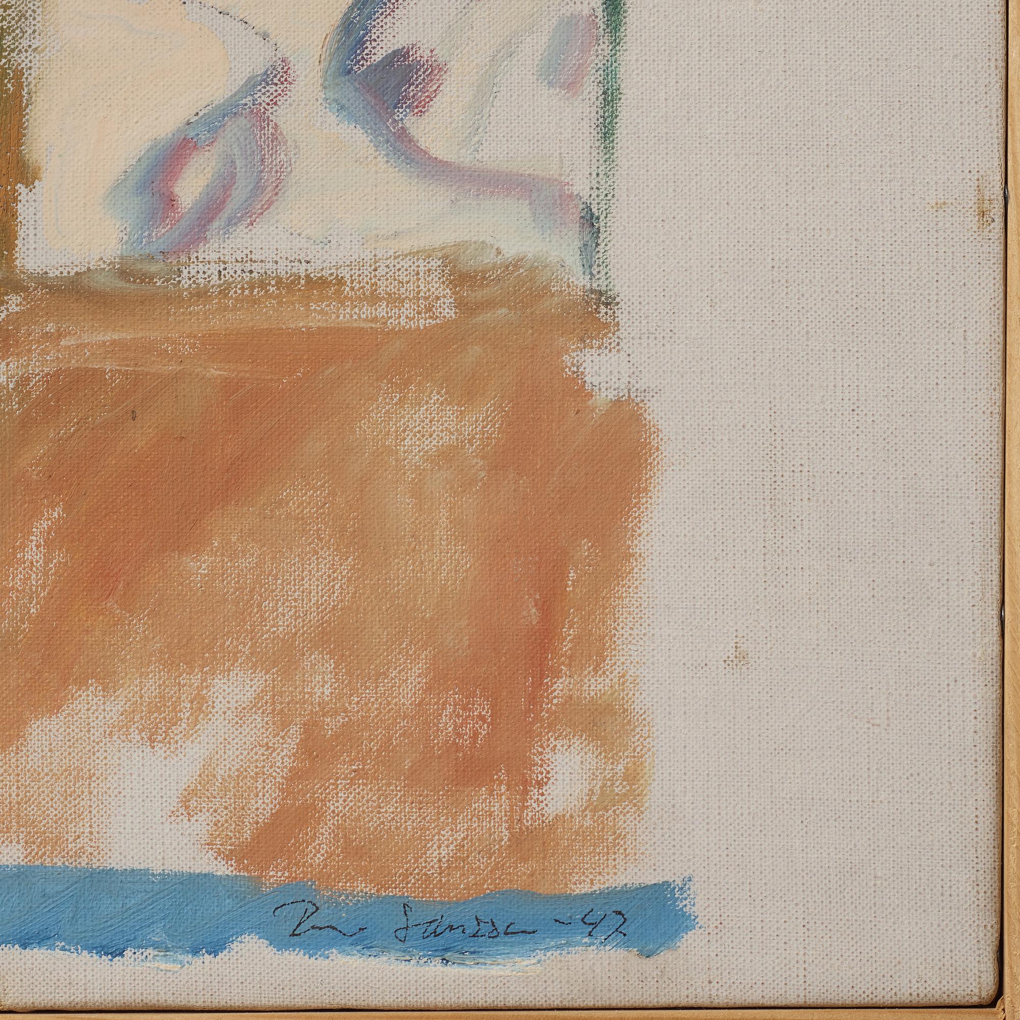 RUNE JANSSON, oil on canvas, signed and dated -47.
