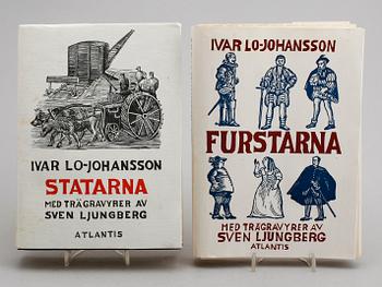 BÖCKER, 2 st, "Statarna" av Ivar-Lo Johansson, Atlantis 1989. Bibliofilutgåva 16/200. Sam "Furstarna", Atlantis 1979.