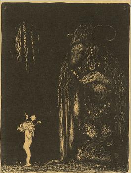 John Bauer, "En sådan eländig liten bleknos, sa Trollet".