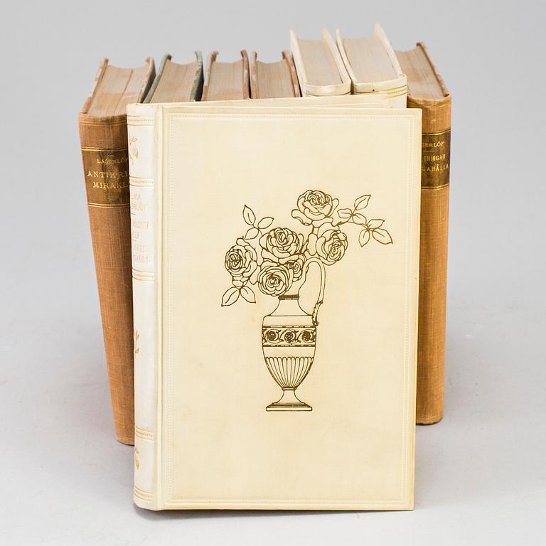 BOK. 8 volymer. Selma Lagerlöf, Albert Bonniers förlag, Stockholm, mestadels 1900-talets början.