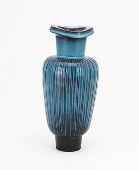 A Wilhelm Kåge 'Farsta' stoneware vase, Gustavsberg studio, probably 1950's.