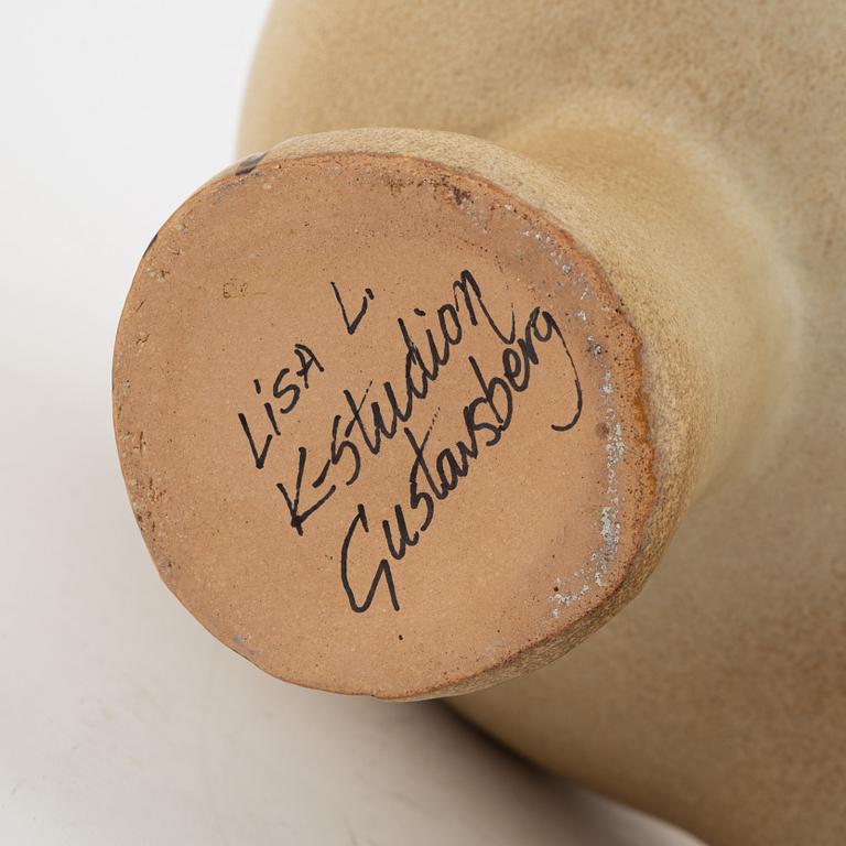 Lisa Larson, a 'Bulldog Maxi' stoneware sculpture, K-studion Gustavsberg, signed.