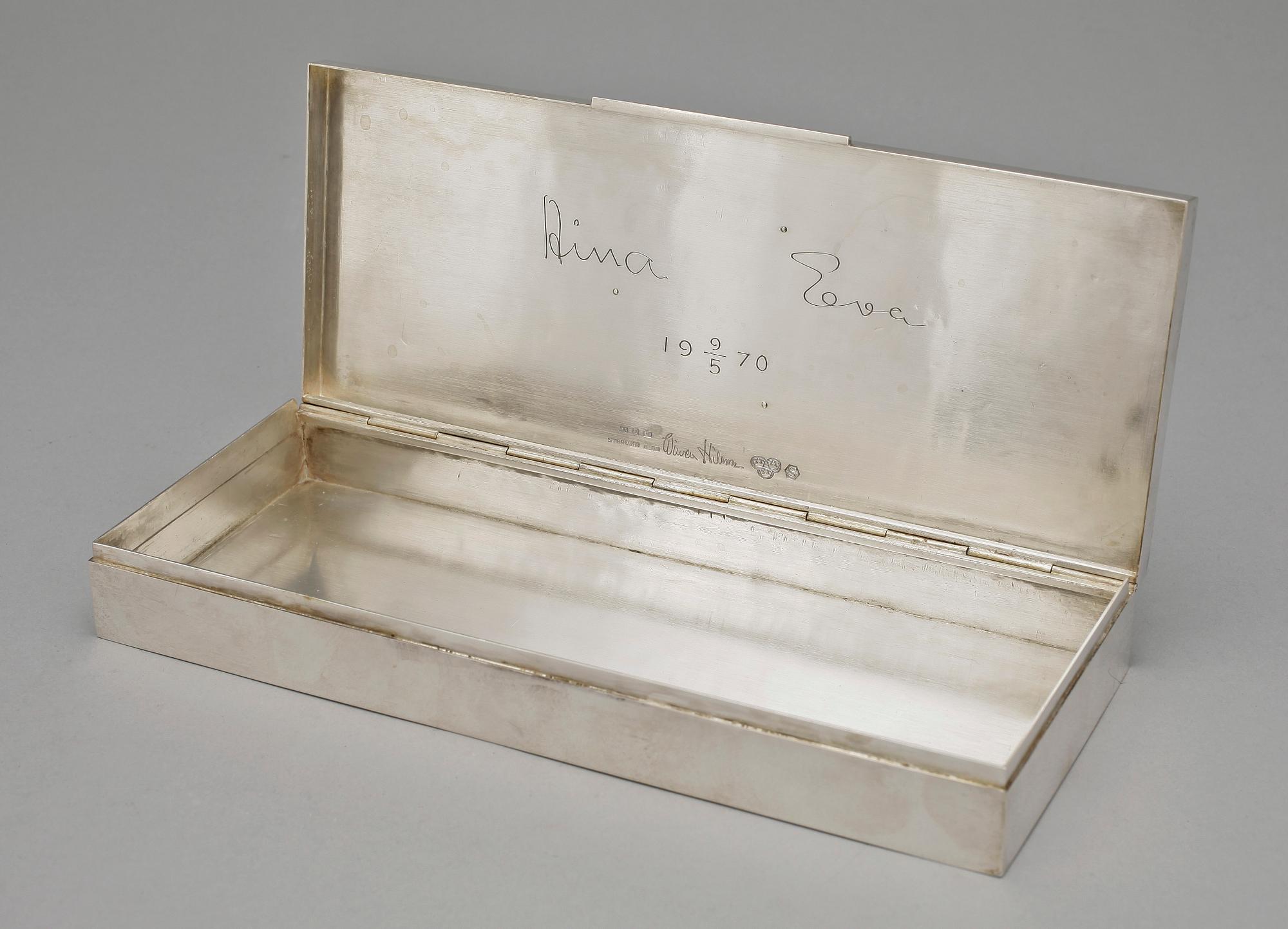 Wiwen Nilsson, A Wiwen Nilsson sterling box, Lund 1970.
