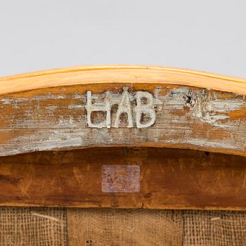 Tuoli ja jakkara, kustavilaiset, noin 1800.