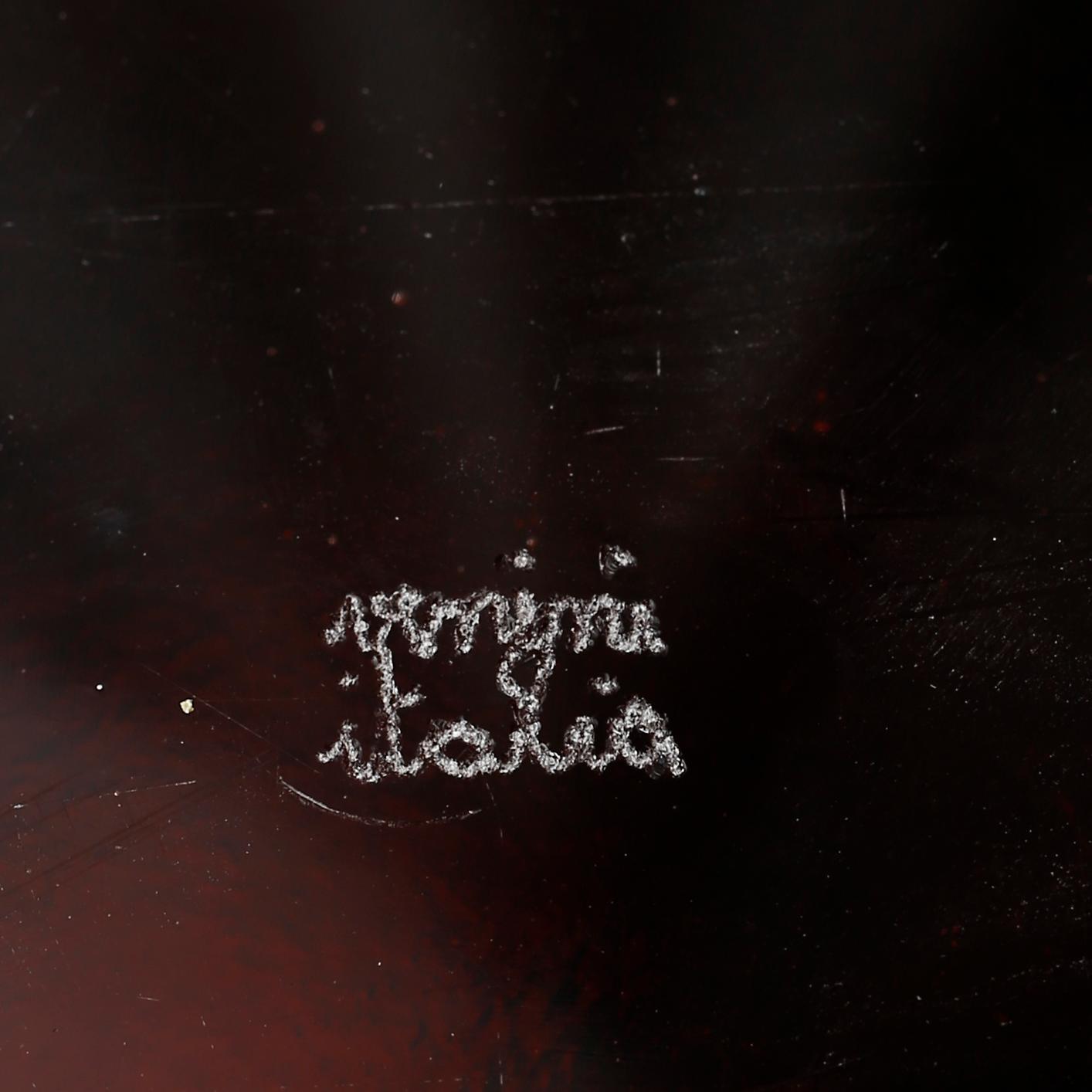 FAT, 2 st, glas, Venini, Italien, respektive Iittala, Finland, 1900-talets andra hälft.