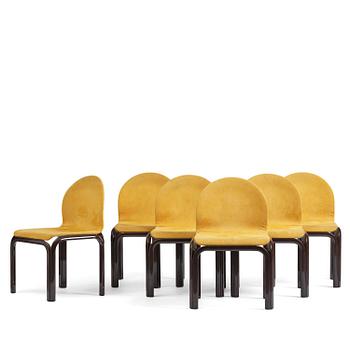 7. Gae Aulenti, stolar, sex stycken, "Orsay", Knoll International, Italien, efter 1976.
