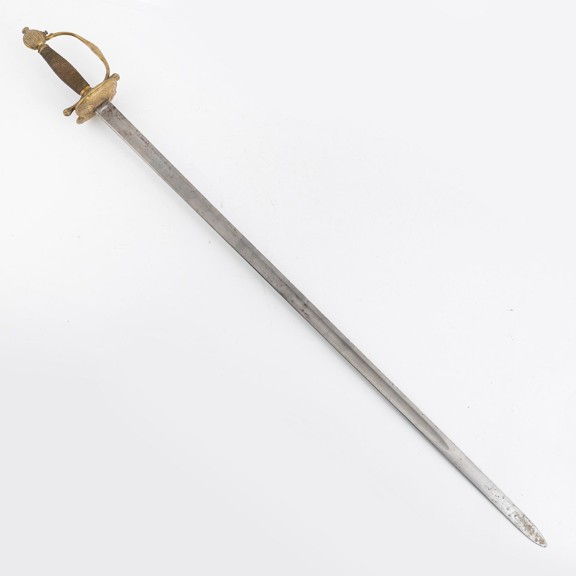 A Swedish infantry officer's sword, circa 1800.