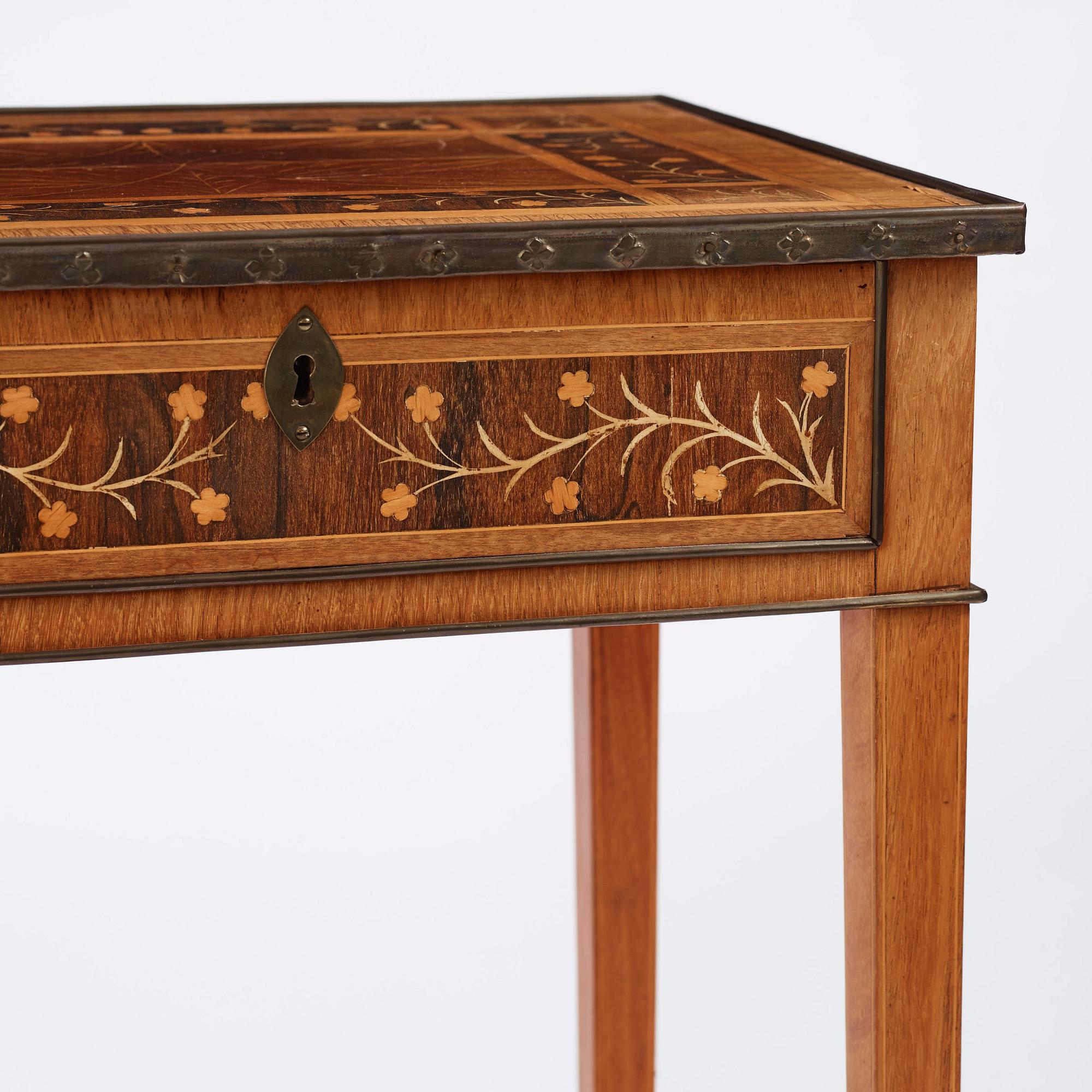 Bord, tillskrivet Jonas Westring (1772-1828) Gränna, ca år 1800, Sengustavianskt.