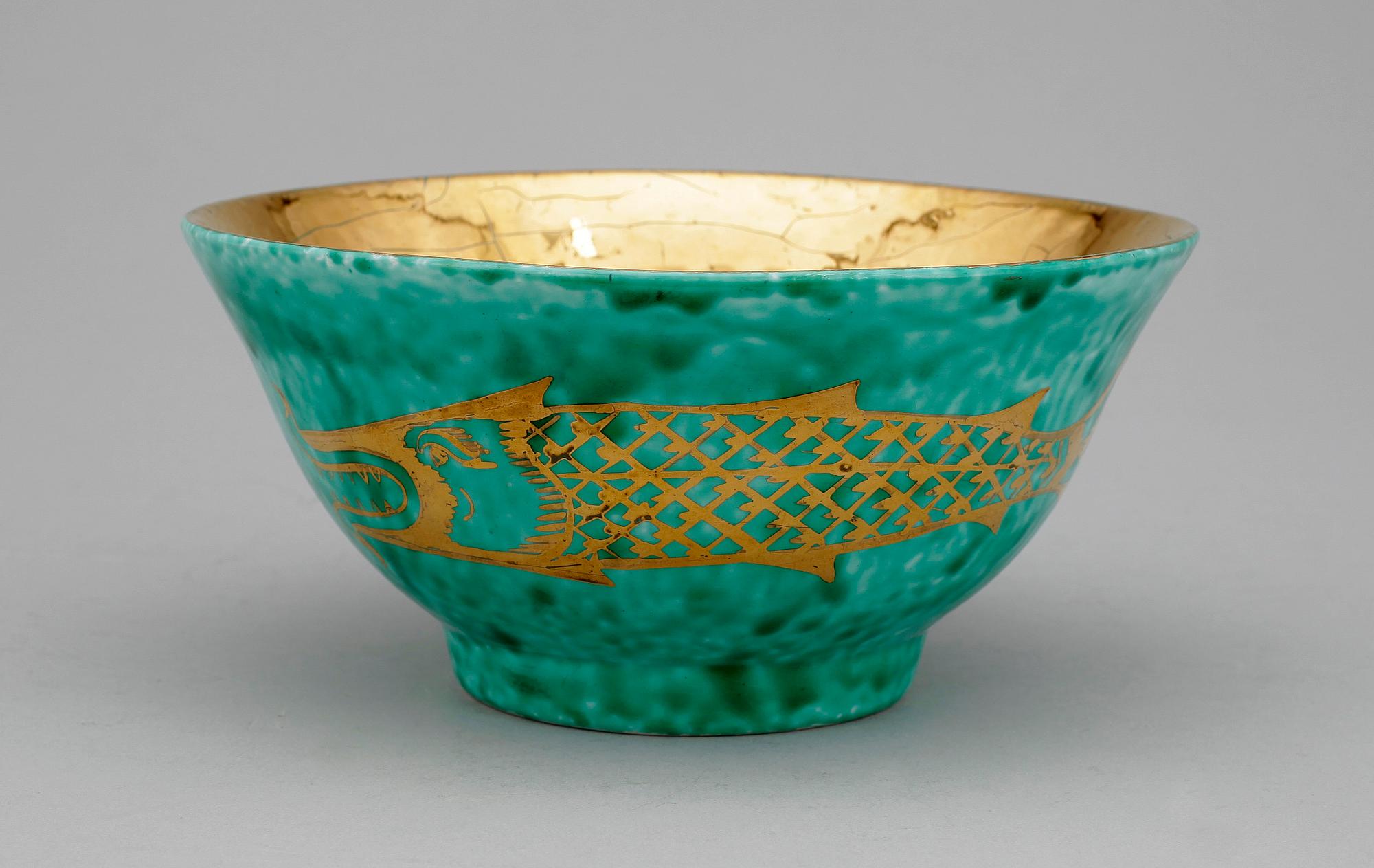 SKÅL, flintgods, Wilhelm Kåge, Gustavsberg, 1925.