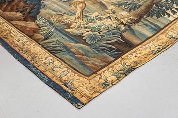 A tapestry, "Verdure", tapestry weave, ca 312-318 x 302-307 cm, Aubusson around 1700-first half of the 18th century.