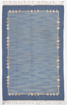 Rug, flat weave and tapestry technique, approx. 243 x 156 cm.