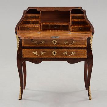 A Swedish Rococo secretaire attributed to Niklas Korp, master 1763.