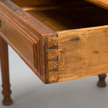 A desk in hardwood from turn of the century 1800/1900.