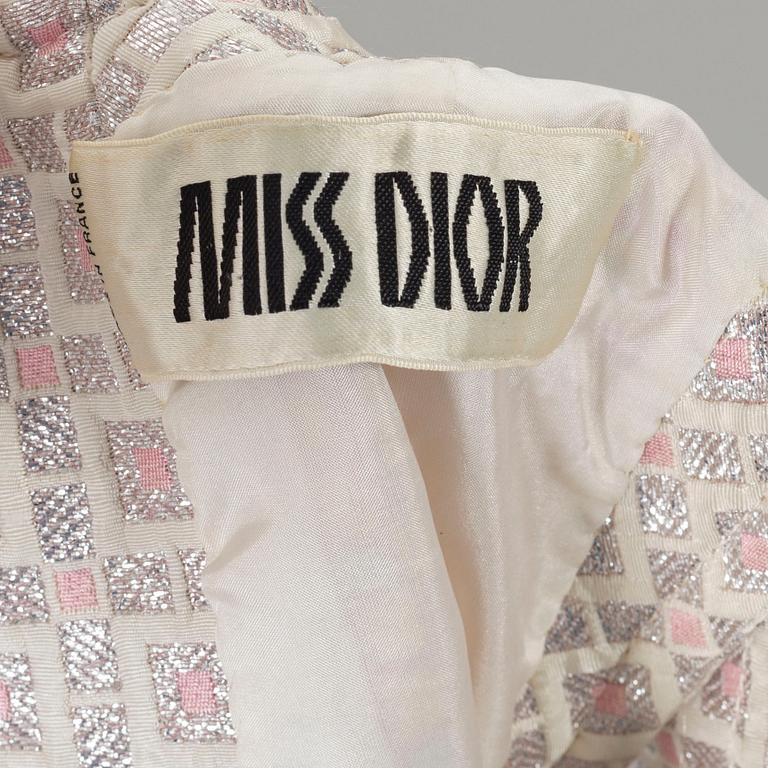 MISS DIOR, klänning samt kappa, 60-tal.