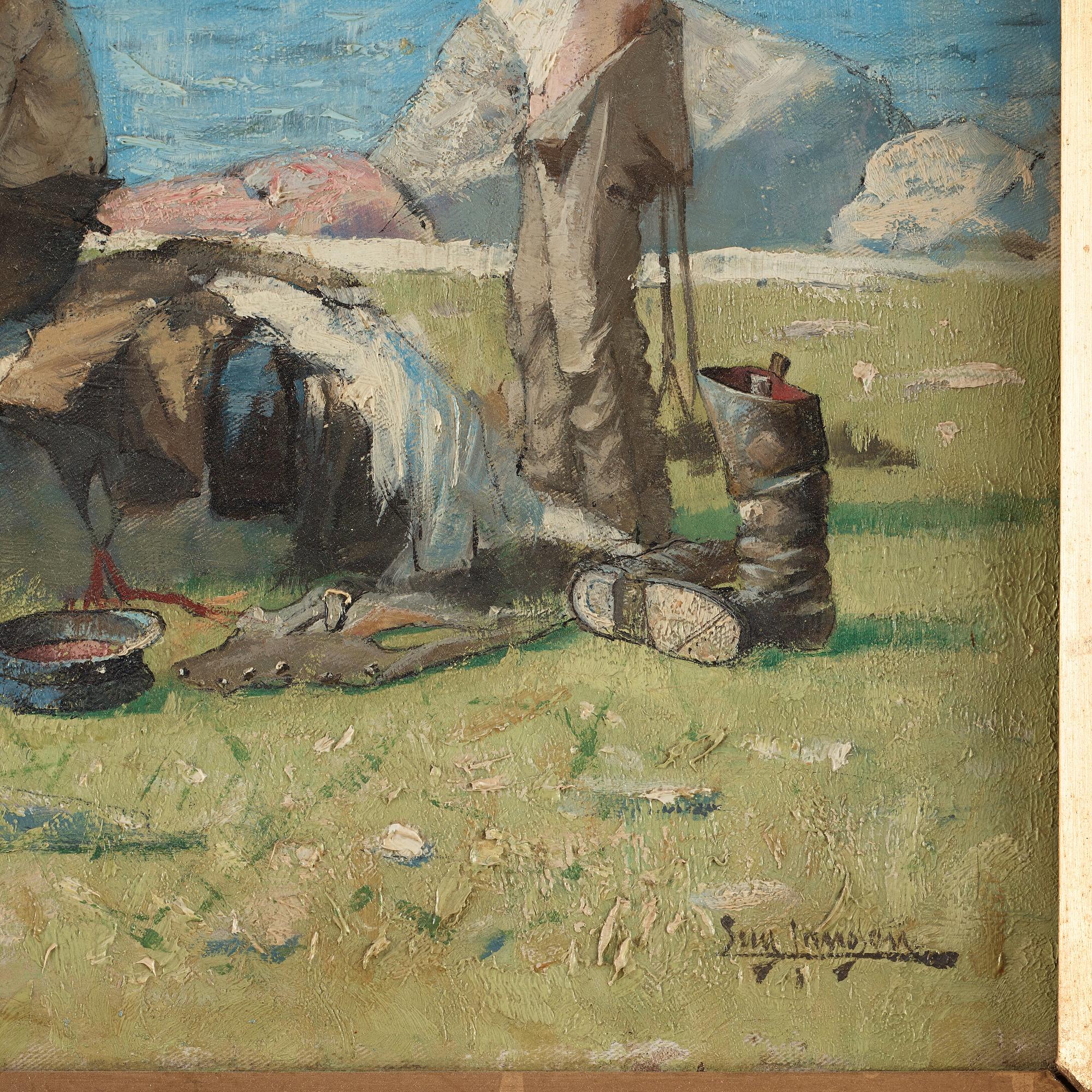 Eugène Jansson, "Badande pojkar (Sommarbadet)" [Bathing boys].