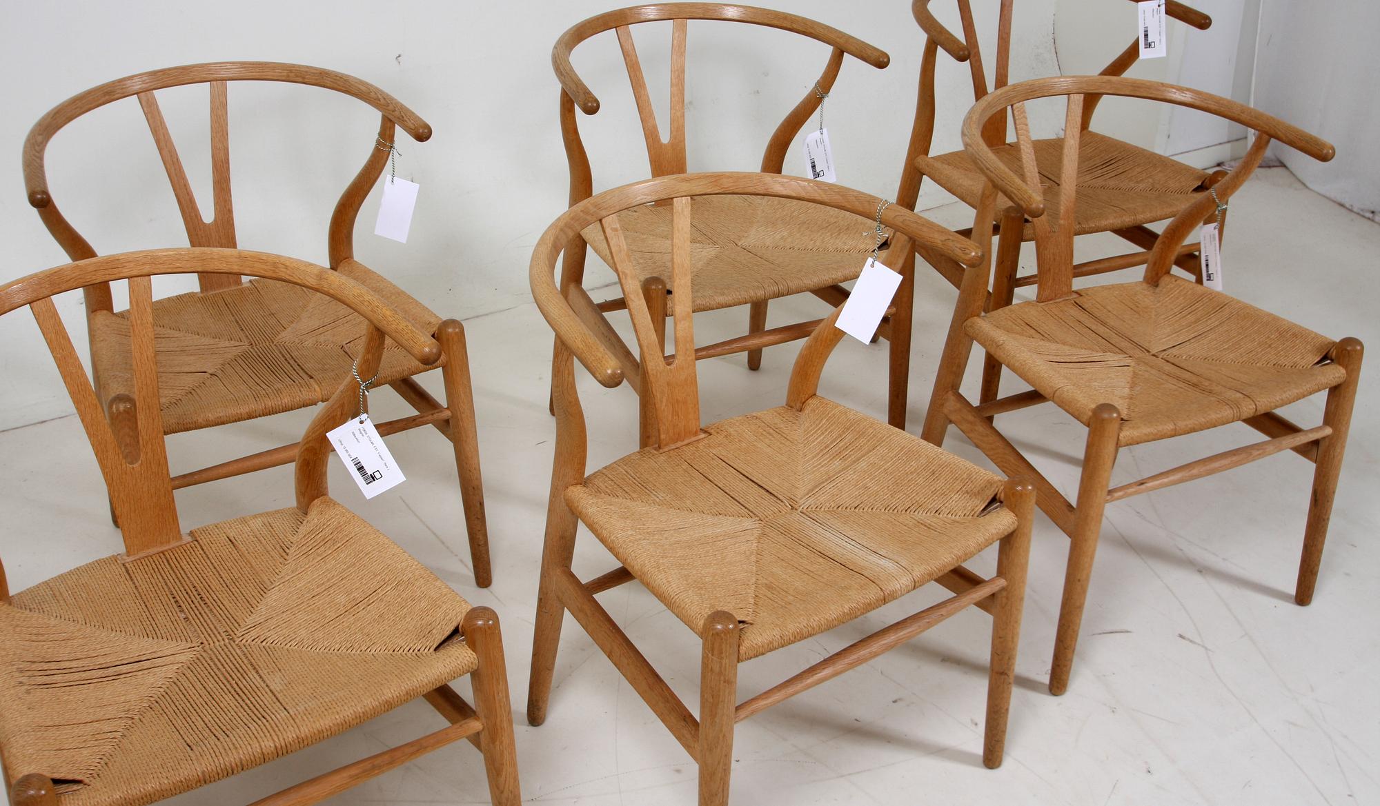 STOLAR, 6 st, "Y-stolen", Hans J. Wegner.