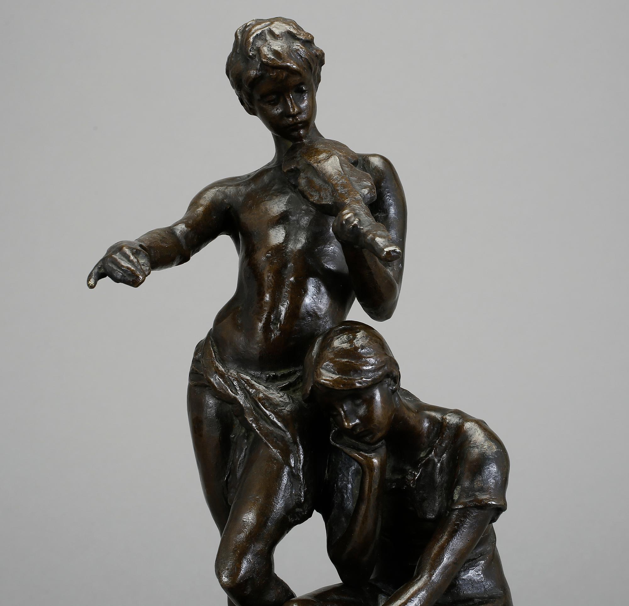 JOHN BÖRJESON, skulptur, brons, signerad J. Börjeson.