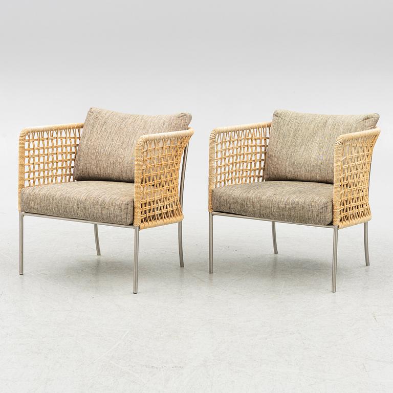 Piero Lissoni, a pair of 'Café Armchair', Living Divani.