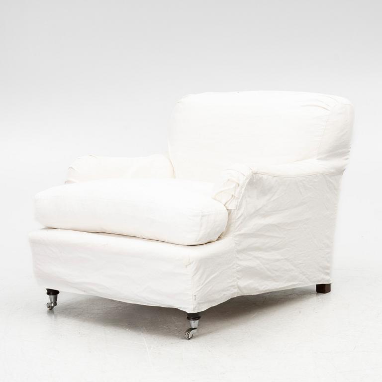 A Howard model armchair, contemporary.