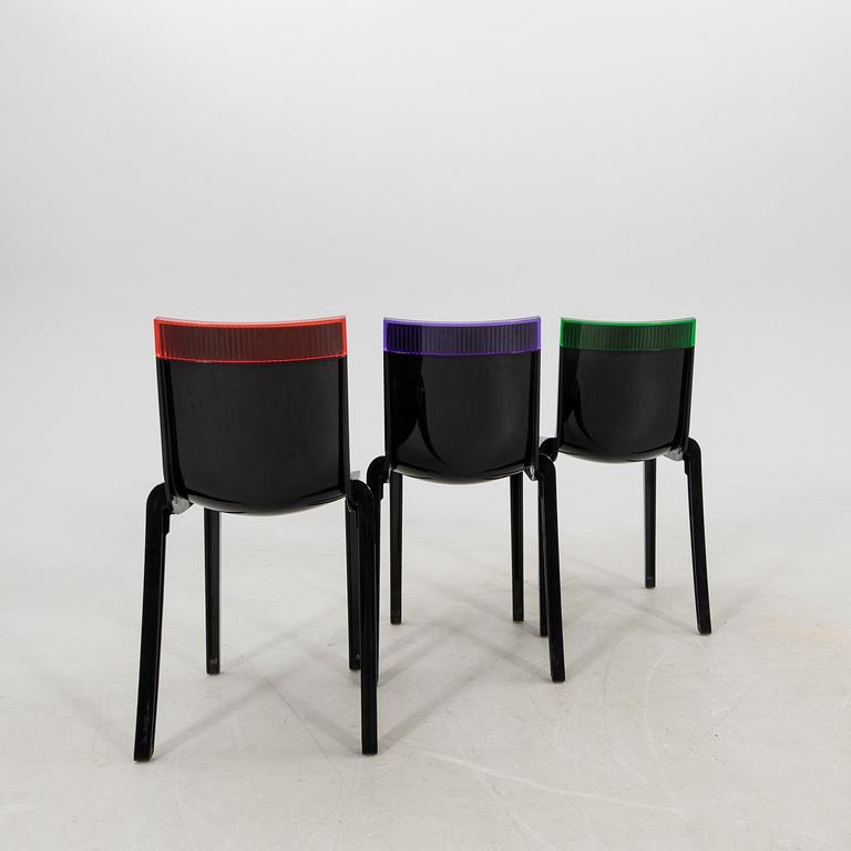 Chairs, 5 pcs "Hi cut", Kartell, 21st century.
