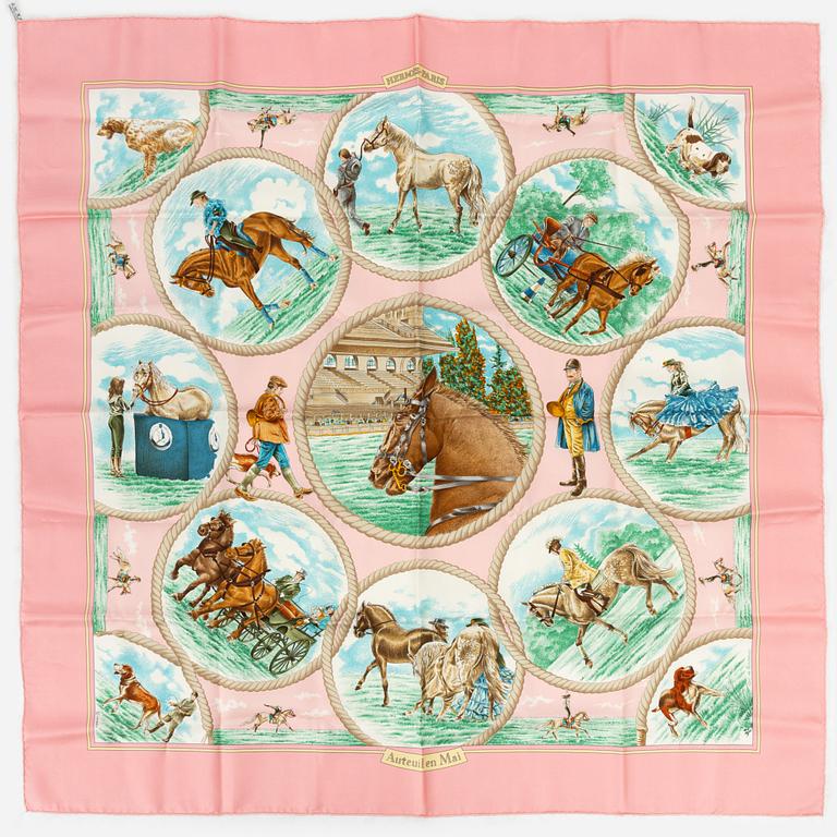 Hermès, scarf, "Auteuil en Mai",