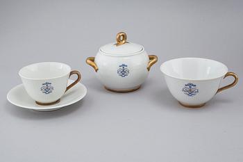 SERVIS, 119 delar, "Swedish Grace" med monogram, porslin, Rörstrand, 1900-tal.