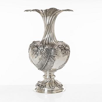 Presentation vase, silver, 20th century.