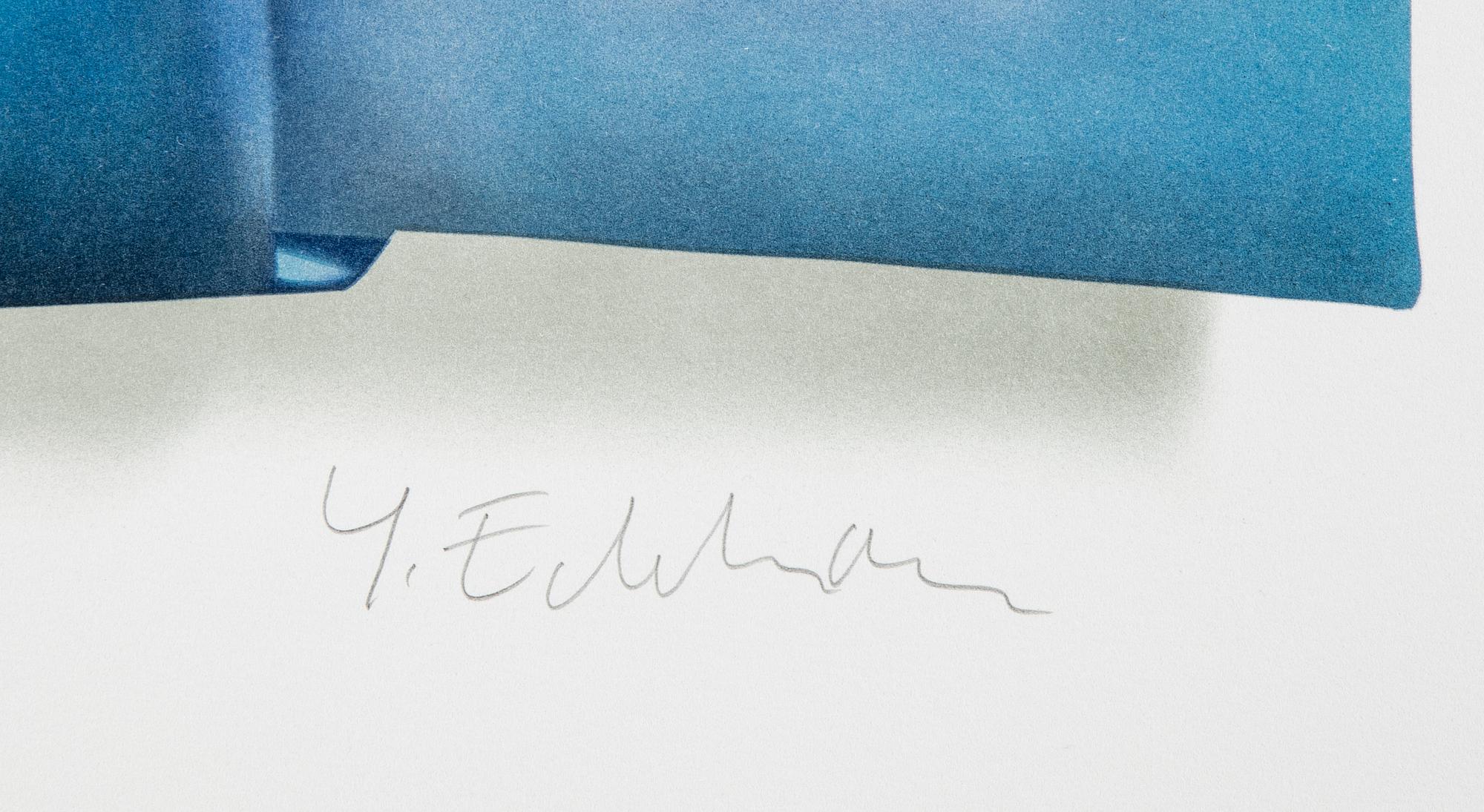 Yrjö Edelmann, färglitografi, 2003, signerad 1366/1500.