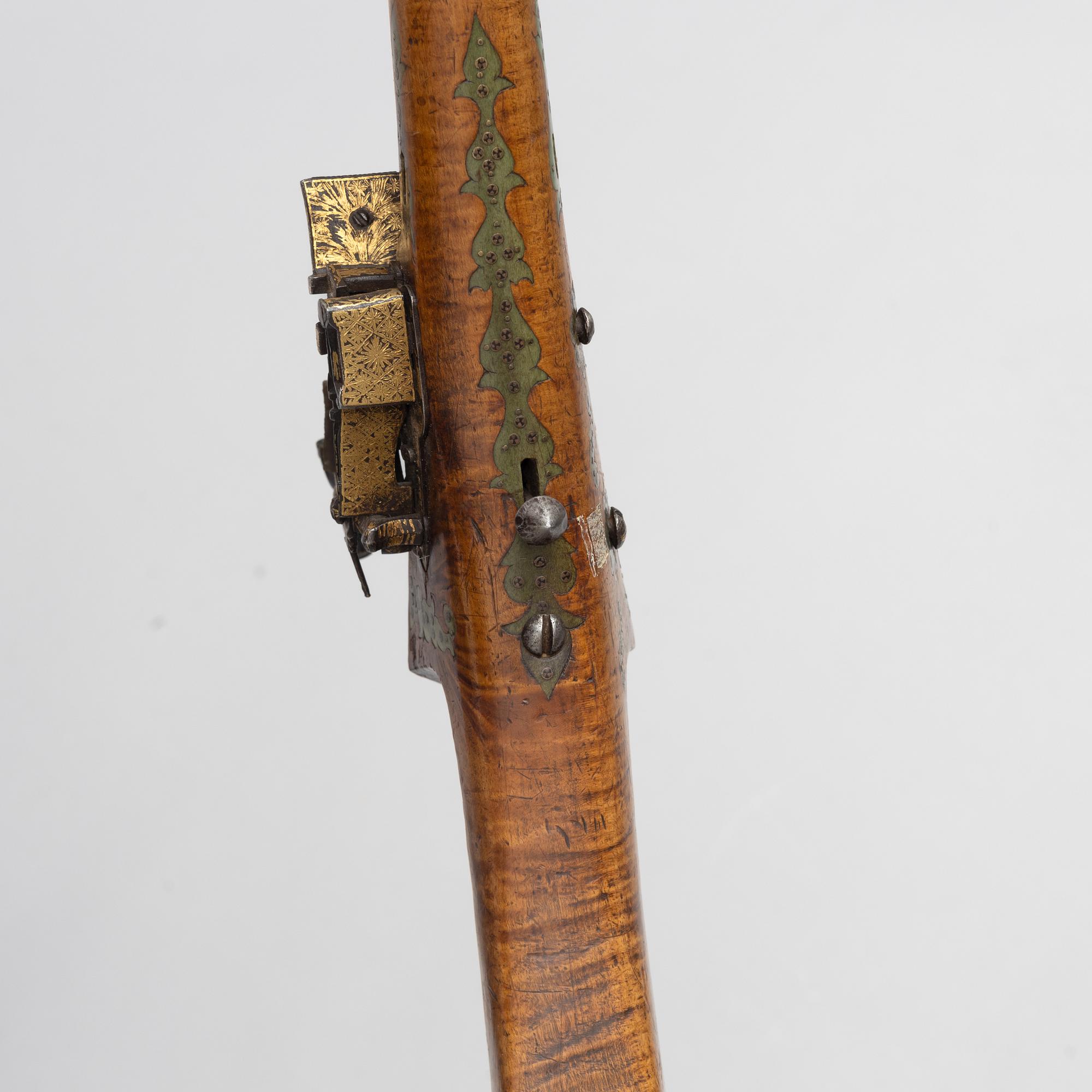 Flintlåsgevär, ottomanskt, 1700-talets slut.
