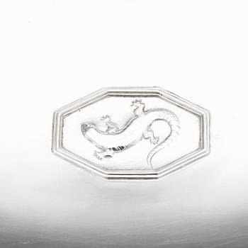 Atelier Borgila, an oval sterling silver footed bowl, Stockholm 1931.