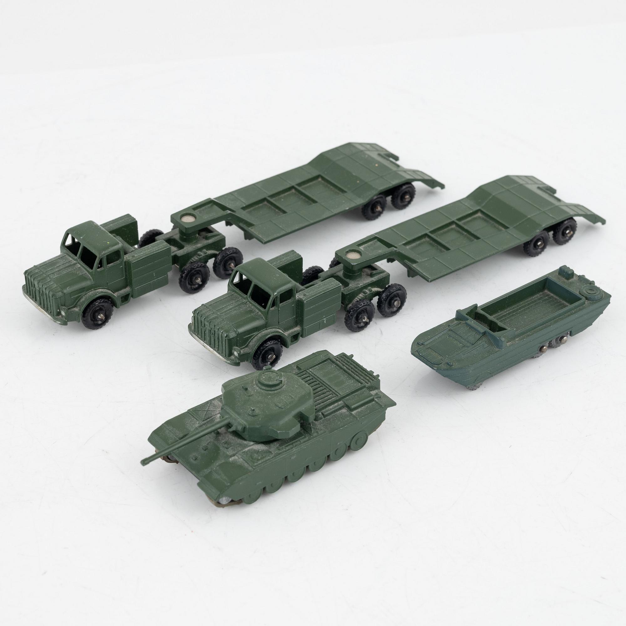Twelv toy cars, mostly Lesney, England, second half of the 20th century.