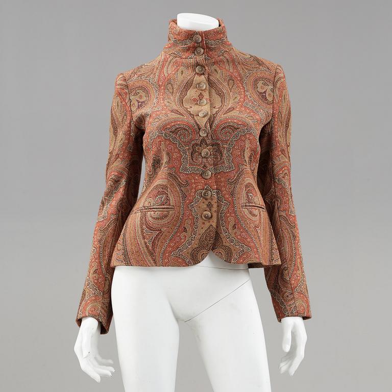 A paisley patterned jacket by ralph Lauren.