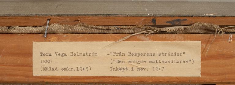 TORA VEGA HOLMSTRÖM, olja på duk, monogramsign.