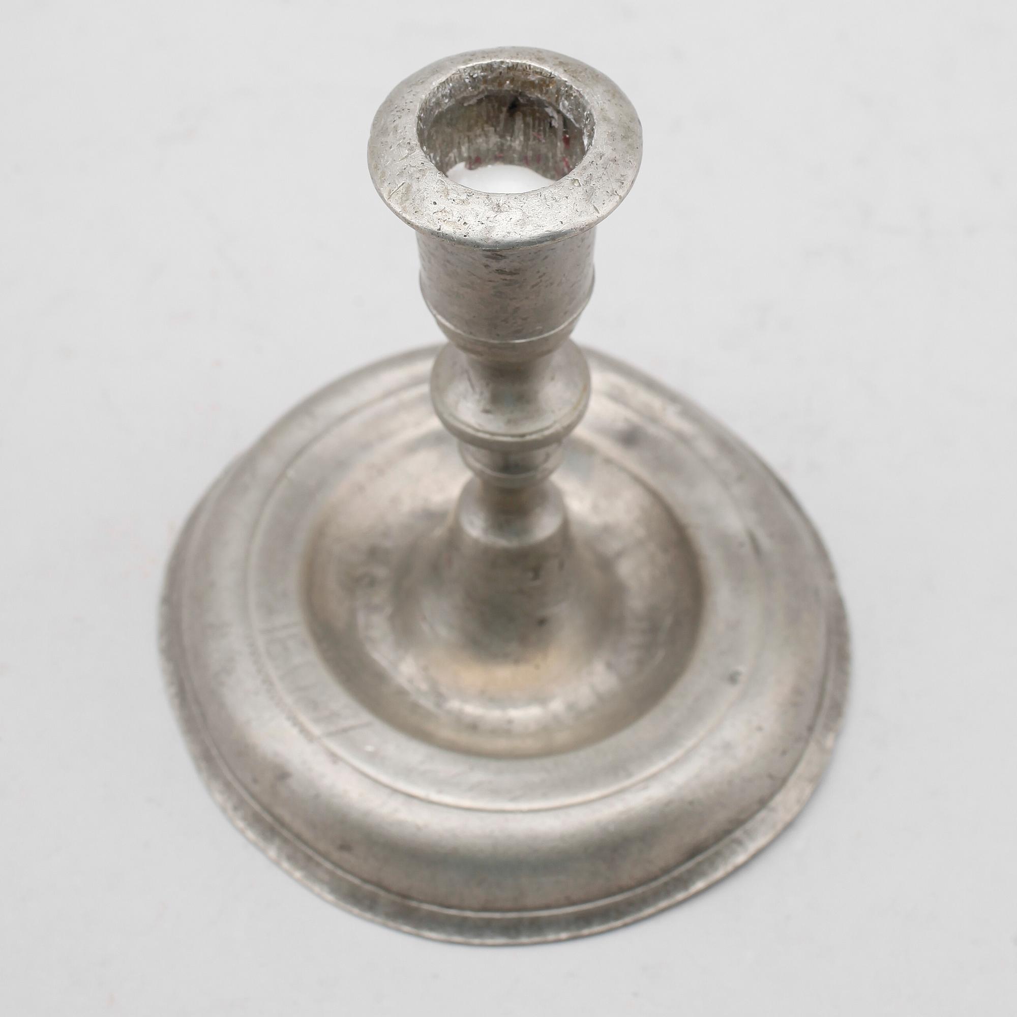 LJUSSTAKE, tenn, Johan Erik Schult Uppsala 1775-1820.