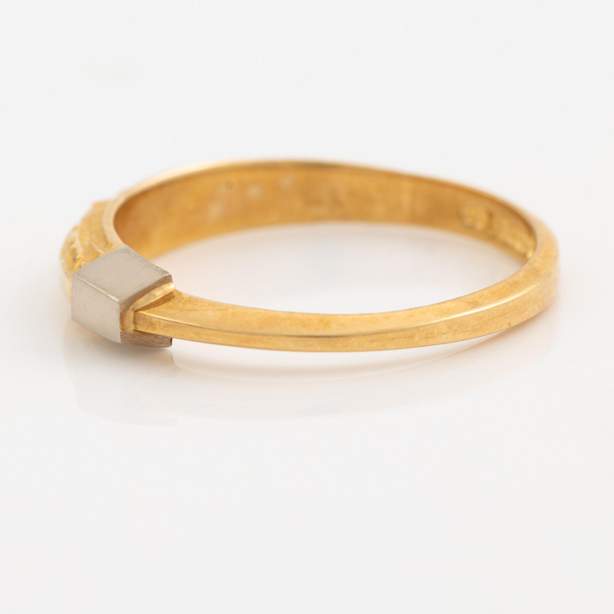 Lapponia, ring 18K guld, Finland 1978.