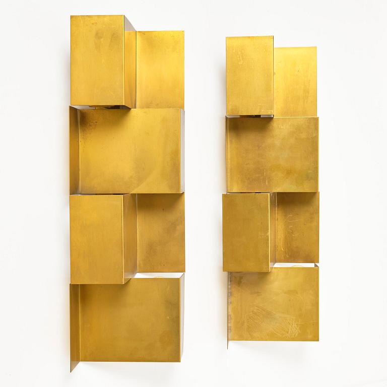 A pair of wall lamps, Scandinavia, 1960s–70s.
