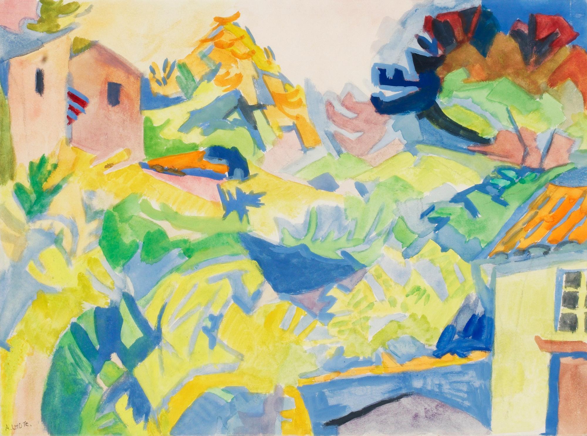André Lhote, Landscape with houses.
