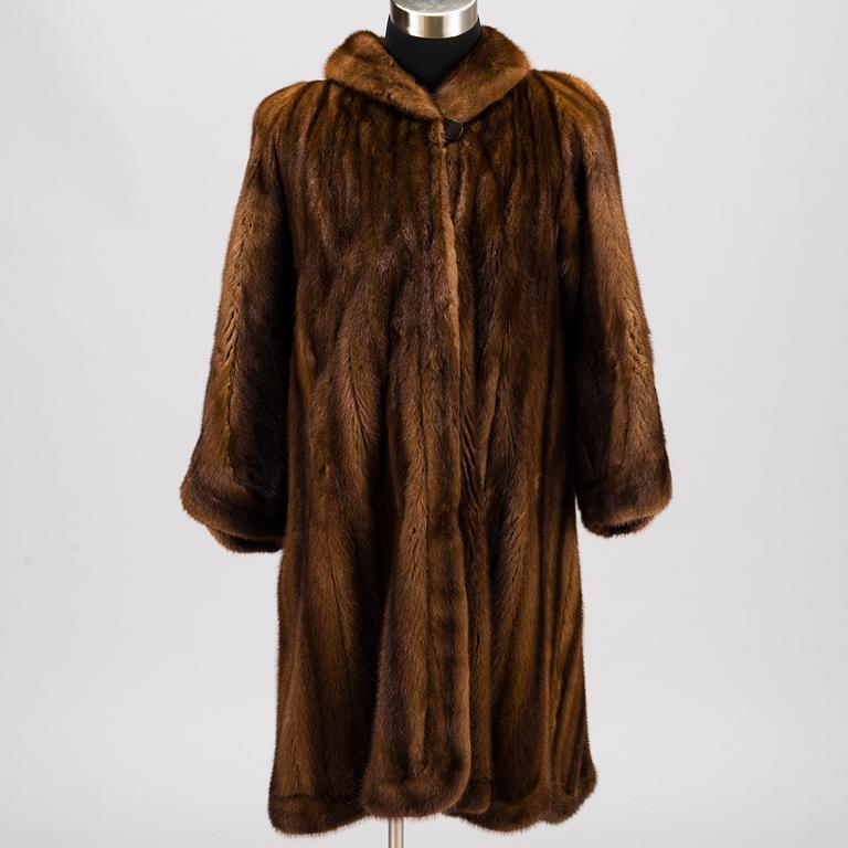 A SAGA MINK FUR COAT by Biber Helsinki, Finland.