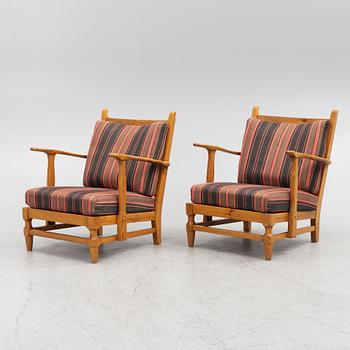 Gunnar Göpert, armchairs, a pair, sports cabin model, "Åre", 1940s/50s.