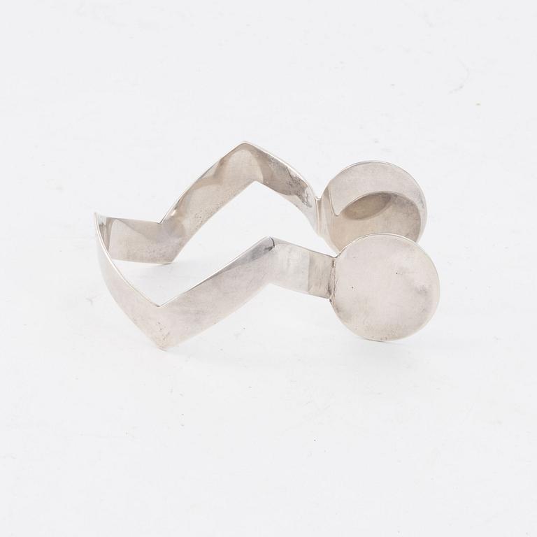 Bob Zoell, a sterling silver bracelet, Acme Studios, 1990s.